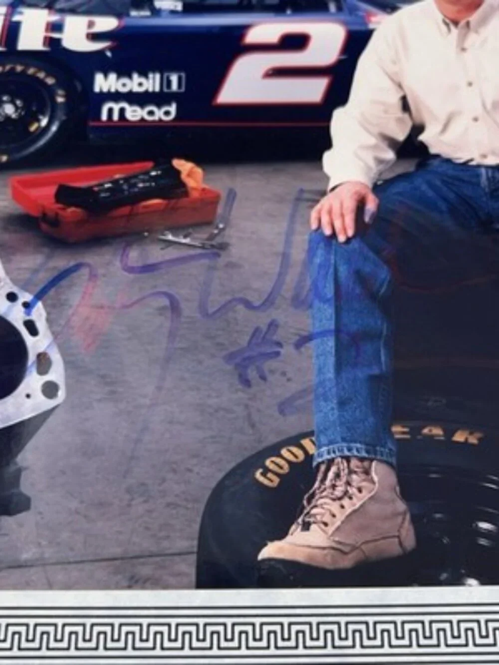 Rusty Wallace Signed Autograph Miller Lite #2 Shop 8x10 COA RARE!
